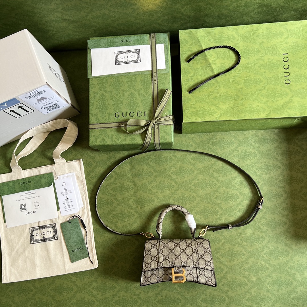 Gucci&Balenciaga Hourglass Bag-19CM