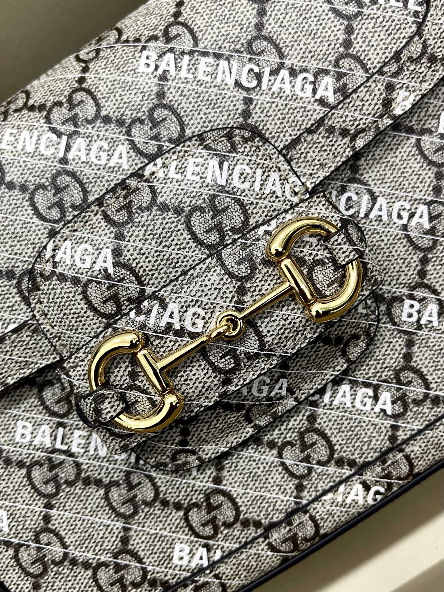 Gucci&Balenciaga 1955 Horsebit Bag-21/13/9CM