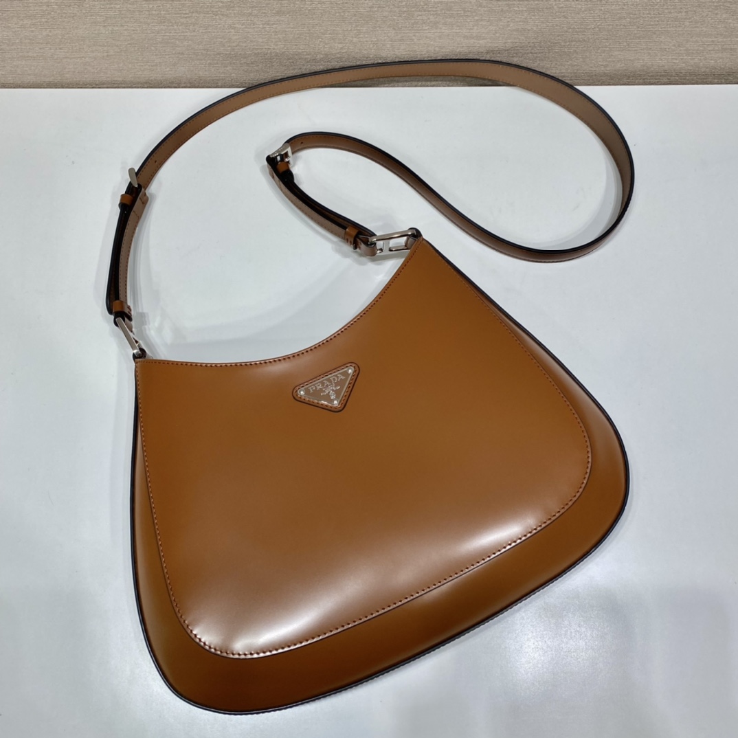 Prada Cleo Handbags-Patent Leather-30X18.5X4CM