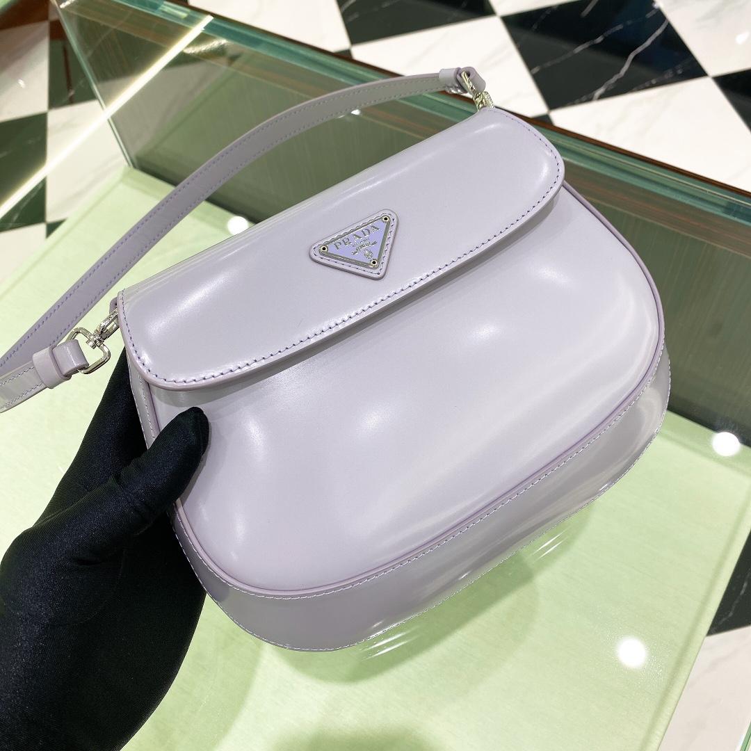 Prada Cleo Handbags-Patent Leather30X18.5X4CM Prada Cleo Handbags-Patent Leather30X18.5X4CM