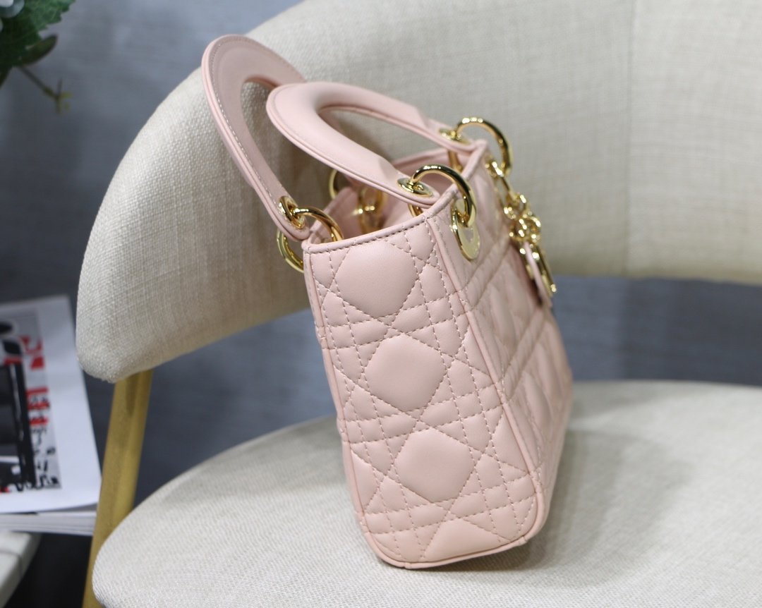 Lady Diro With Lambskin-17*15*8CM