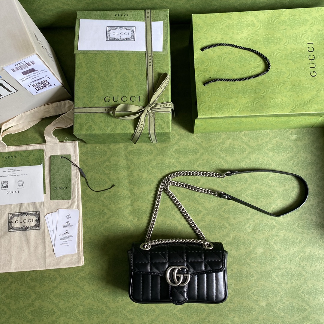 Gucci Marmont Bag-14*23*6CM Gucci Marmont Bag-14*23*6CM