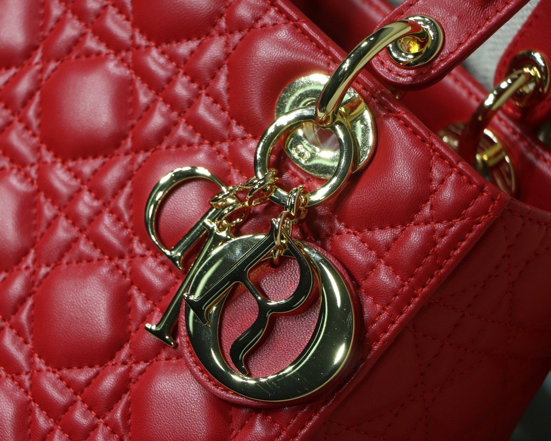 Lady Diro Handle Bag With Gold Hardware-24CM