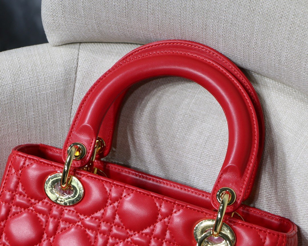 Lady Diro Handle Bag With Gold Hardware-24CM