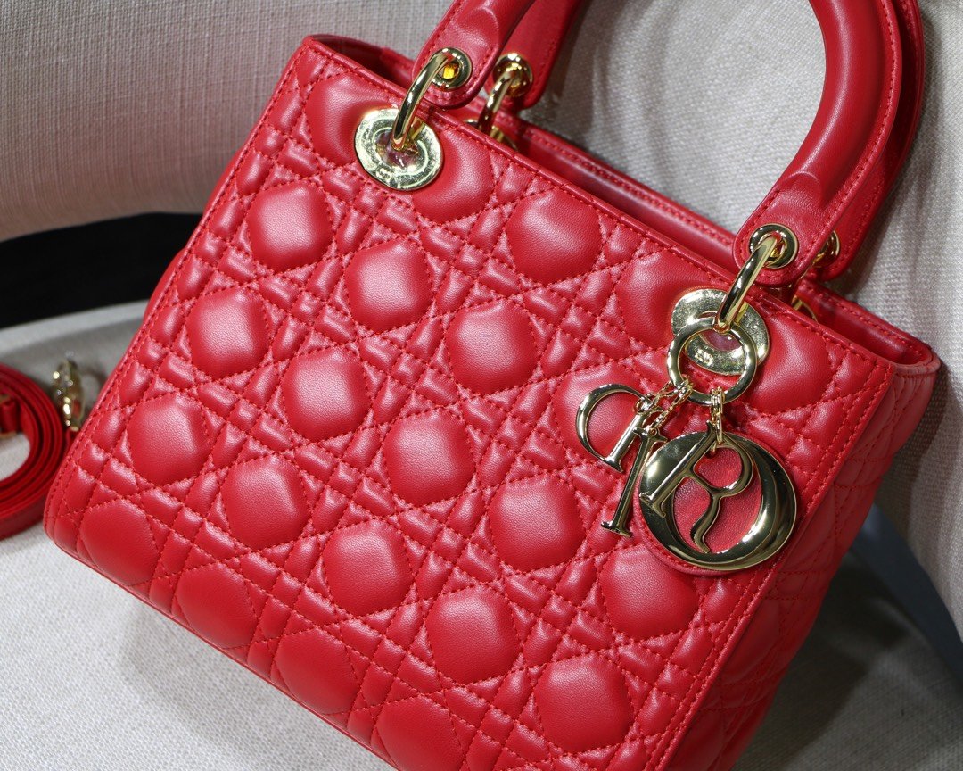 Lady Diro Handle Bag With Gold Hardware-24CM