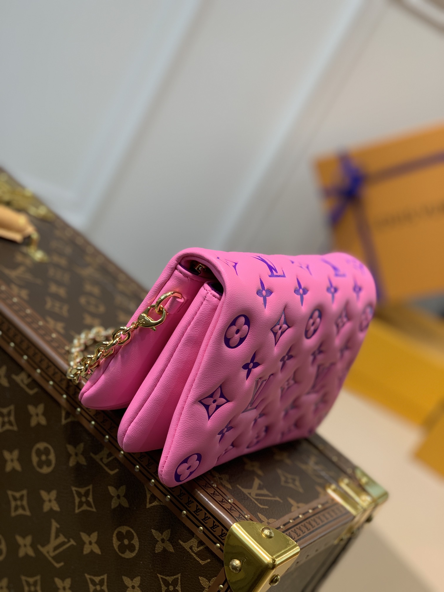 Louis Vuitton Pochette Coussin Chain Bag-20*14*8CM Louis Vuitton Pochette Coussin Chain Bag-20*14*8CM