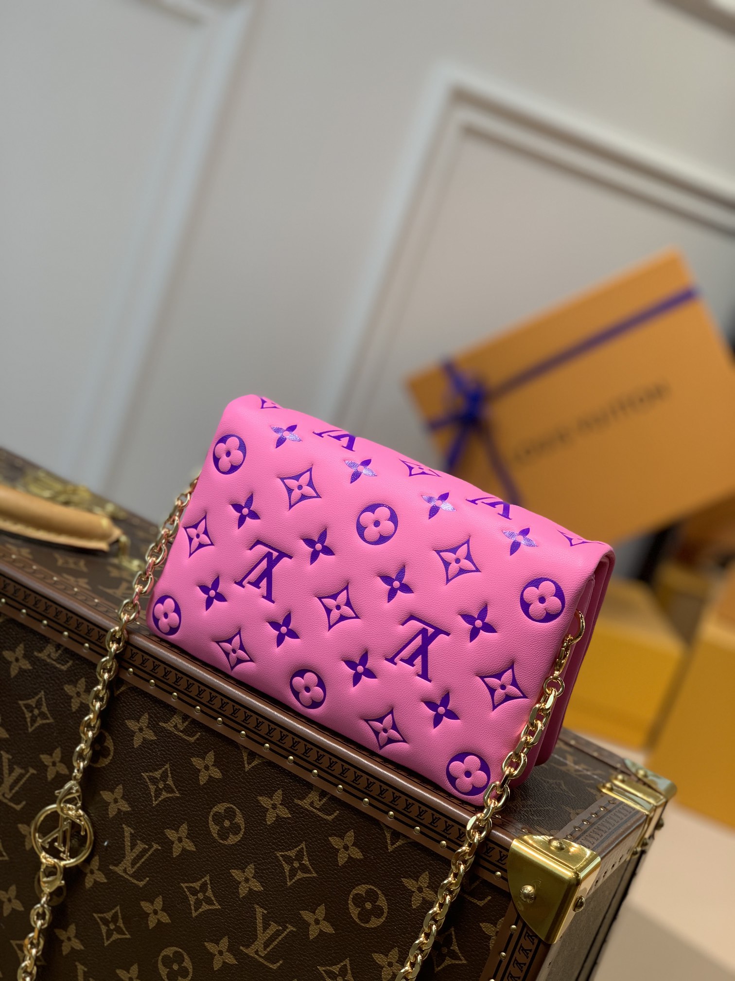 Louis Vuitton Pochette Coussin Chain Bag-20*14*8CM Louis Vuitton Pochette Coussin Chain Bag-20*14*8CM