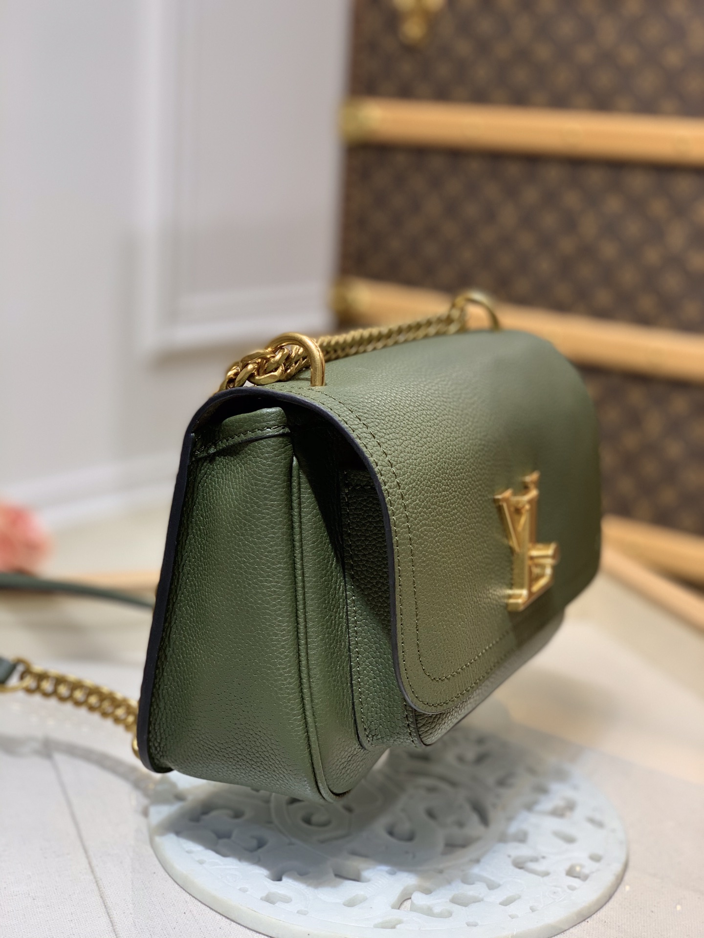 Louis Vuitton Lockme Handbags PM-M57073-23*17*11CM Louis Vuitton Lockme Handbags PM-M57073-23*17*11CM