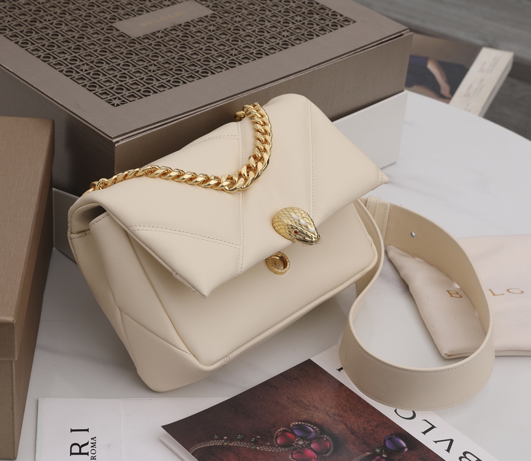 Bvlgari Serpenti Cabochon Bag-22.5 X 15 X 10 CM