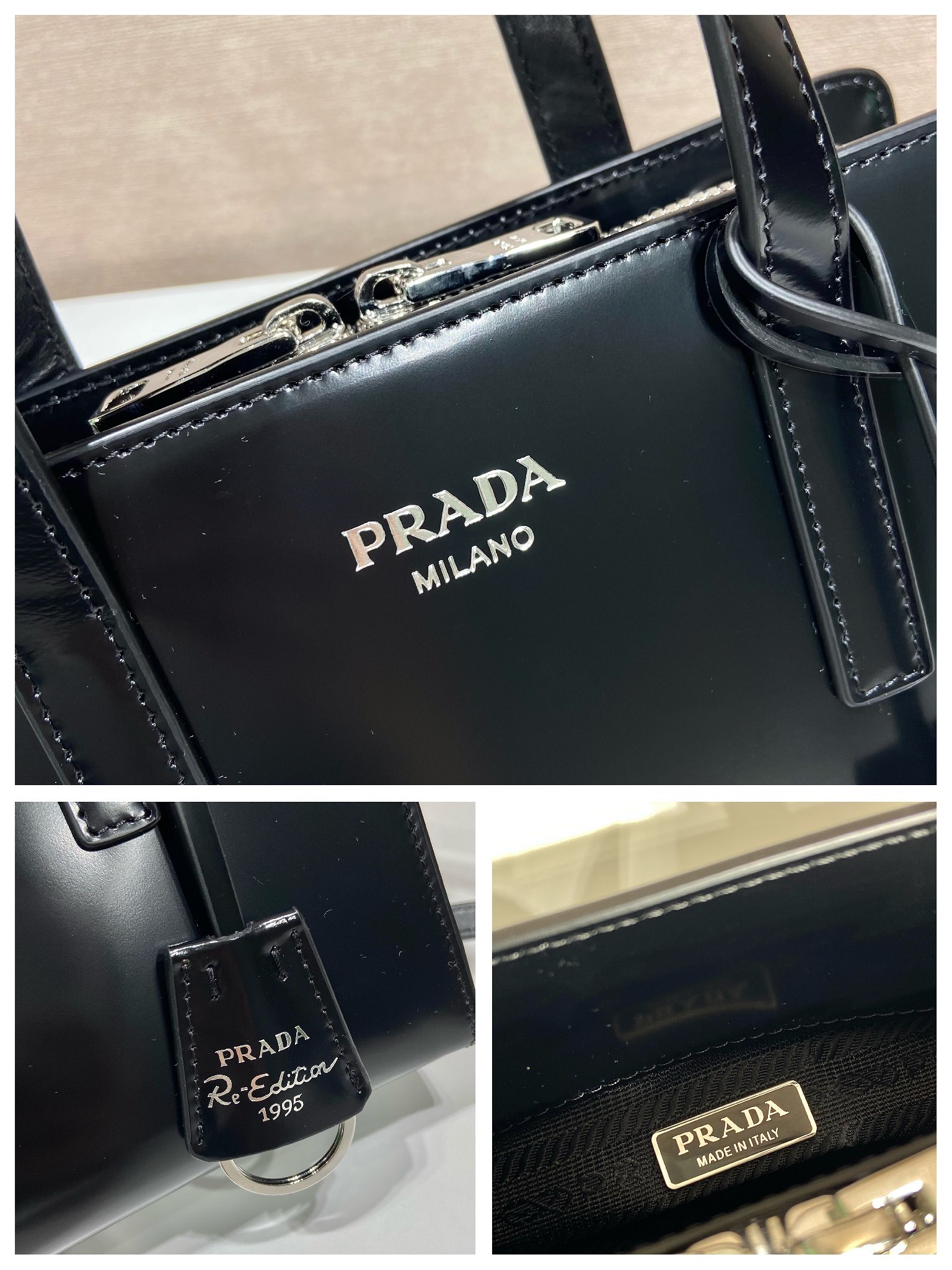 Prada Re-Edition 1BA357 Tote Bag-22*15*6.5CM Prada Re-Edition 1BA357 Tote Bag-22*15*6.5CM