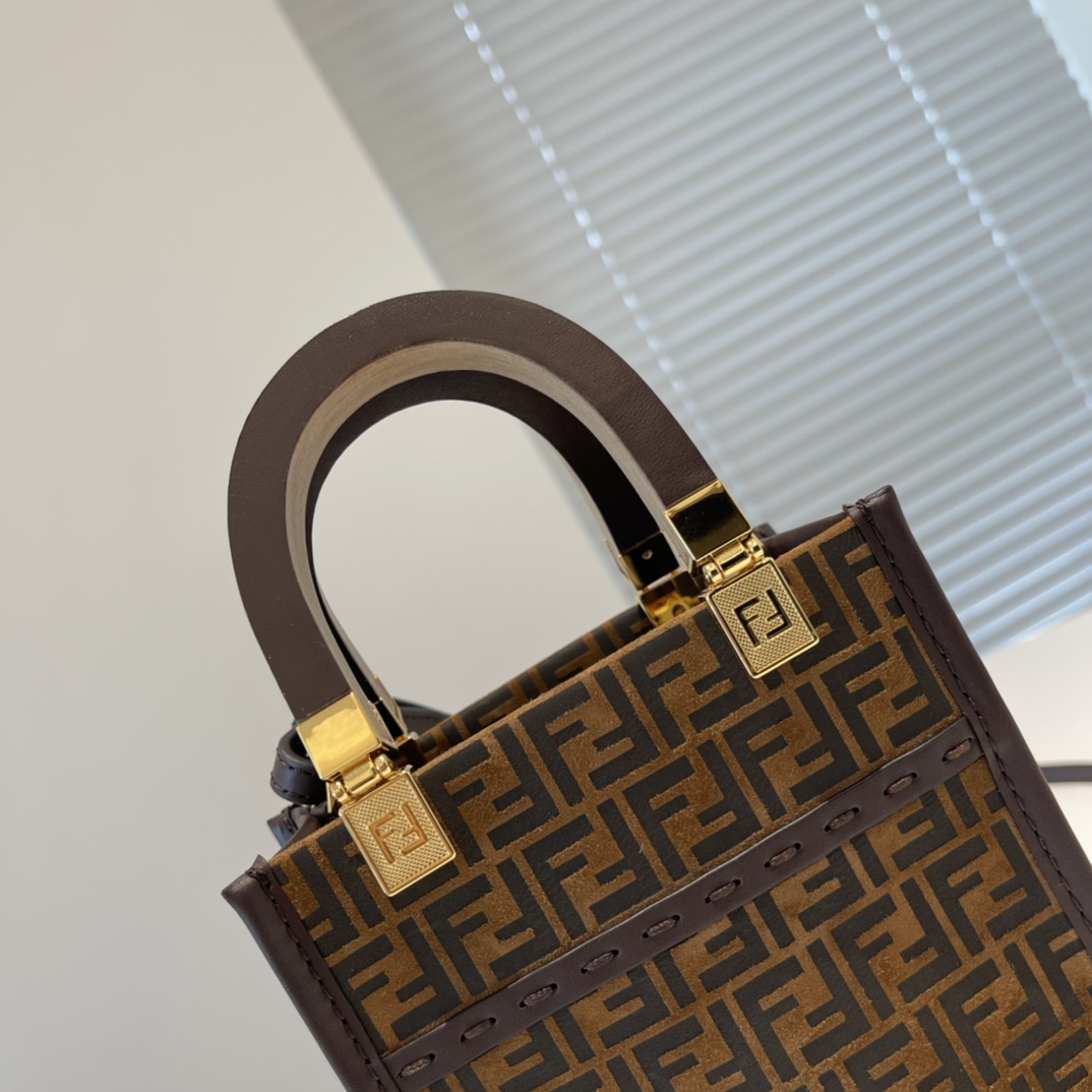 Fendi Sunshine Mini Tote -13×6.5x18CM Fendi Sunshine Mini Tote -13×6.5x18CM