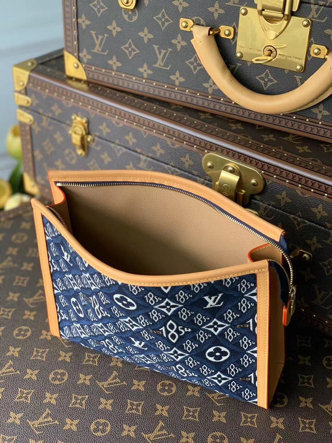 Louis Vuitton Since 1854 Toilet Pouch XL-26*20*5CM Louis Vuitton Since 1854 Toilet Pouch XL-26*20*5CM