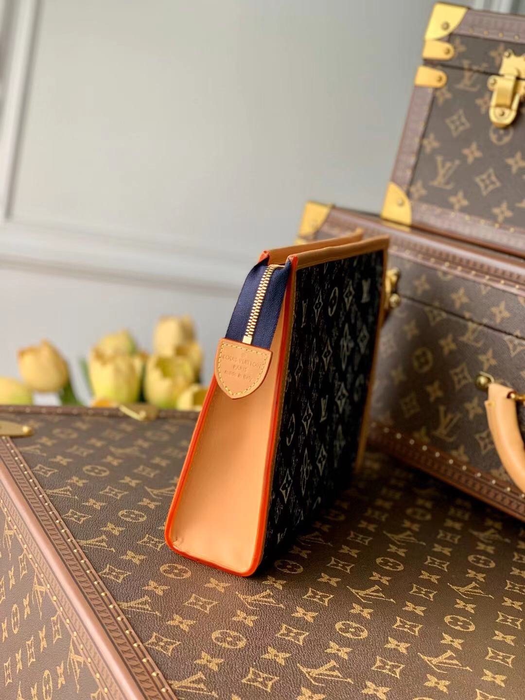 Louis Vuitton Since 1854 Toilet Pouch XL-26*20*5CM Louis Vuitton Since 1854 Toilet Pouch XL-26*20*5CM
