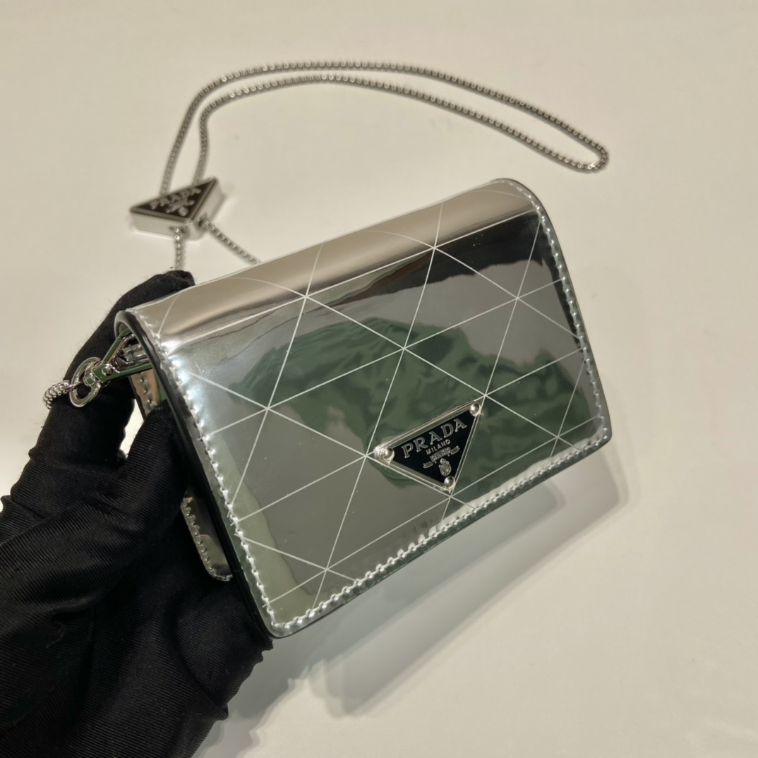Prada 1MR024 Glossy Small Bag-11.5*8CM