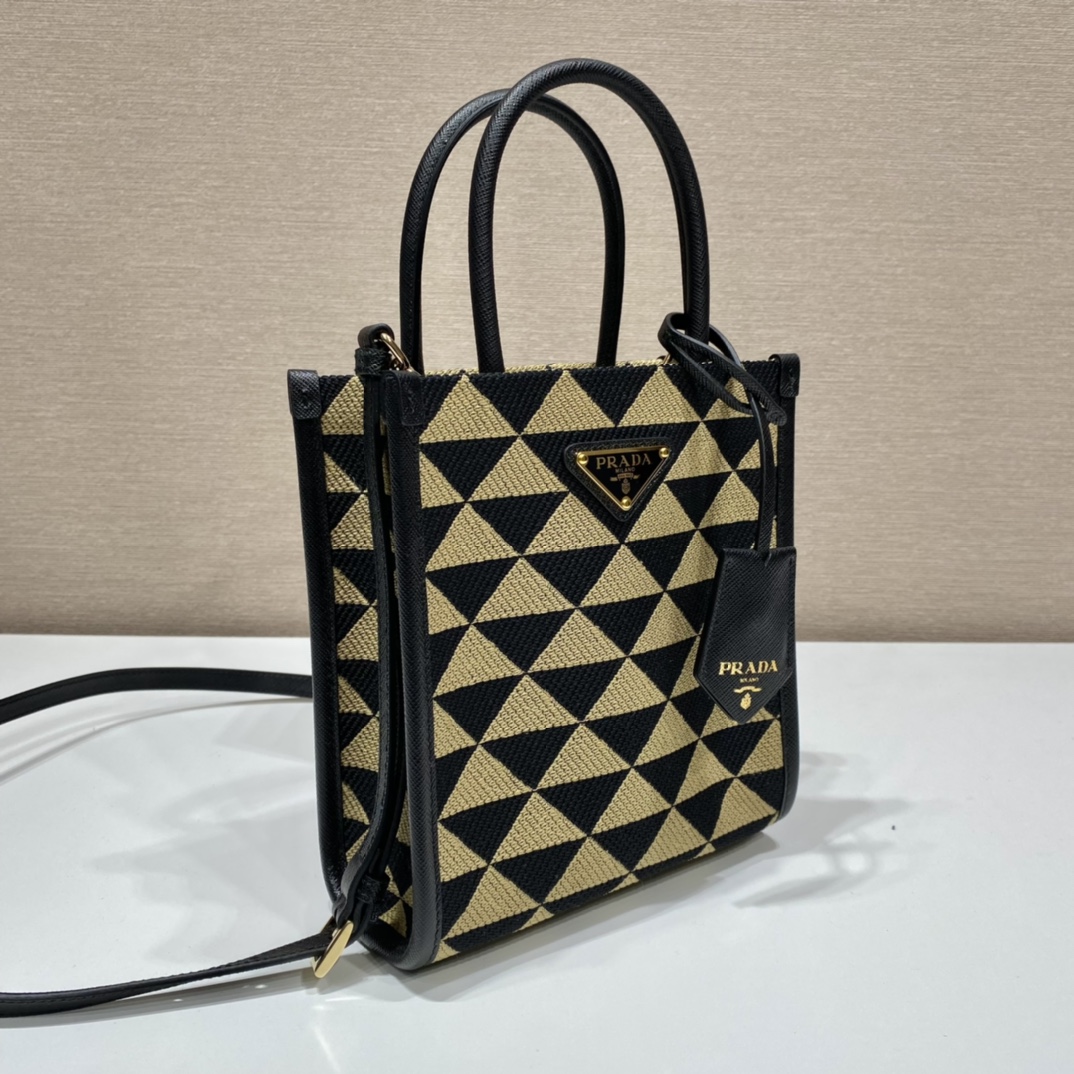 Prada Small Tote In Saffiano Leather 1BA355-17*19*6CM