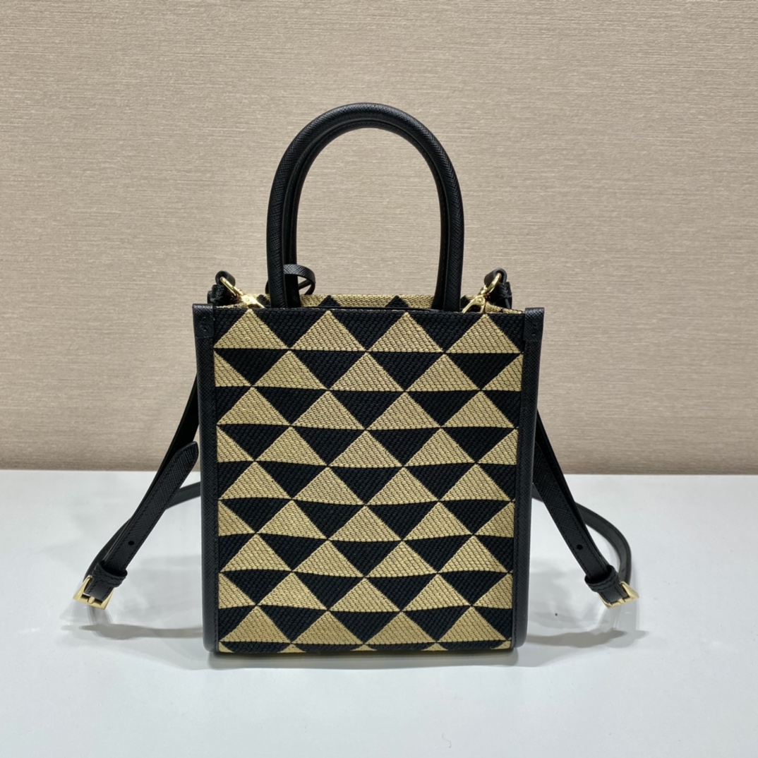 Prada Small Tote In Saffiano Leather 1BA355-17*19*6CM