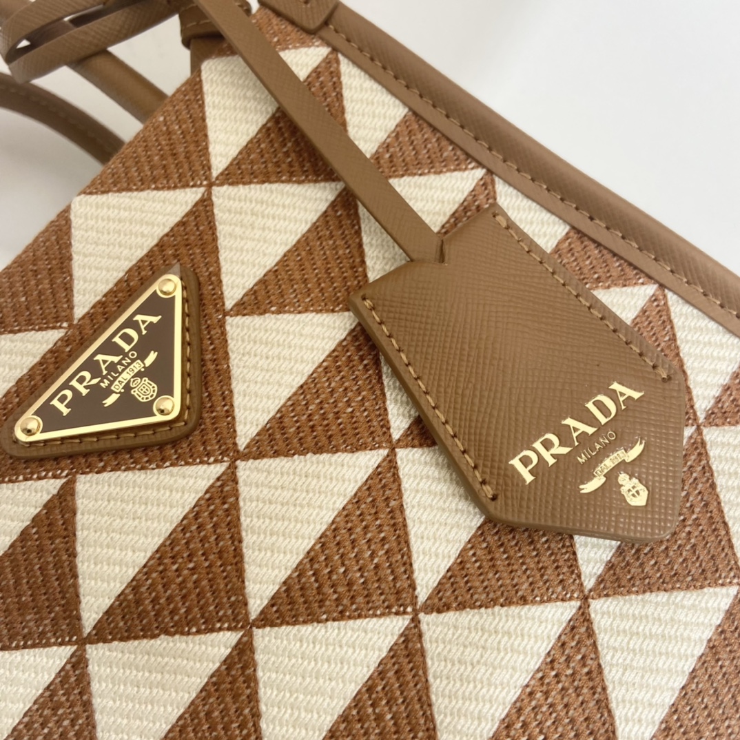 Prada Small Tote In Saffiano Leather 1BA355-17*19*6CM