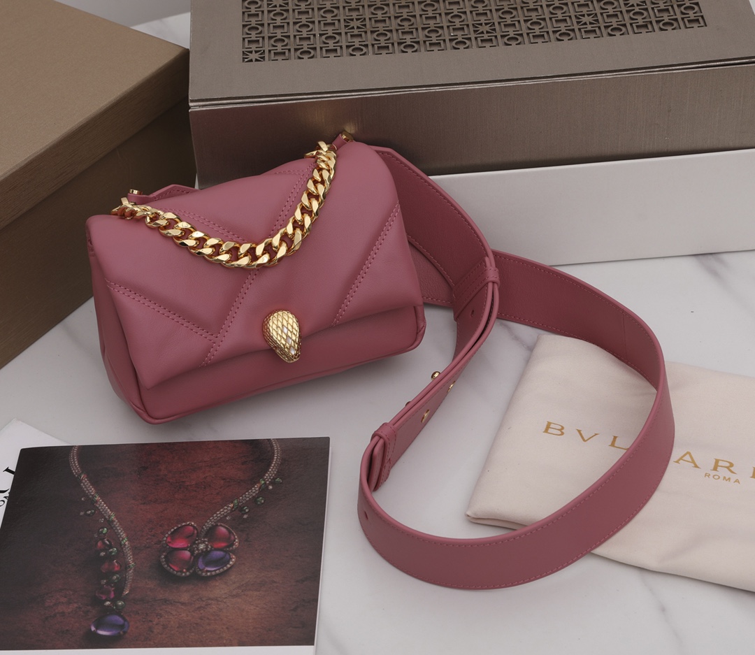 Bvlgari Serpenti Cabochon Bag-18*12*8CM