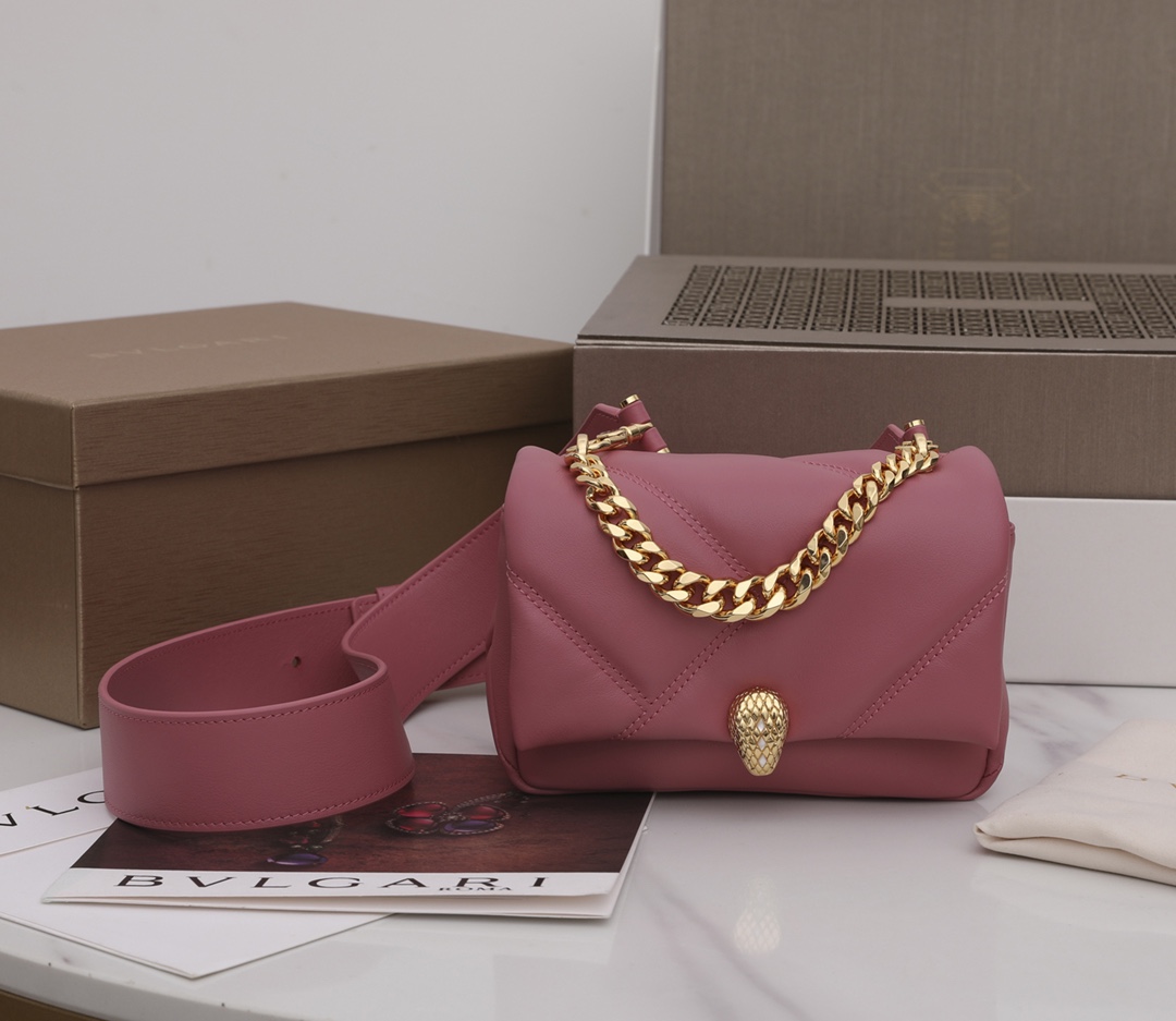 Bvlgari Serpenti Cabochon Bag-18*12*8CM
