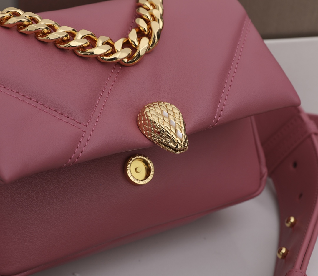 Bvlgari Serpenti Cabochon Bag-18*12*8CM