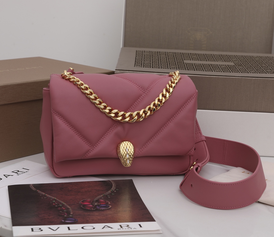 Bvlgari Serpenti Cabochon Bag-22.5 X 15 X 10 CM