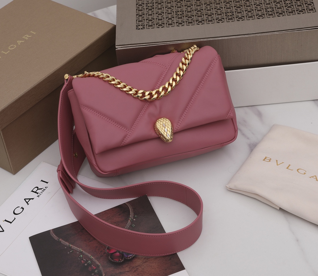 Bvlgari Serpenti Cabochon Bag-22.5 X 15 X 10 CM