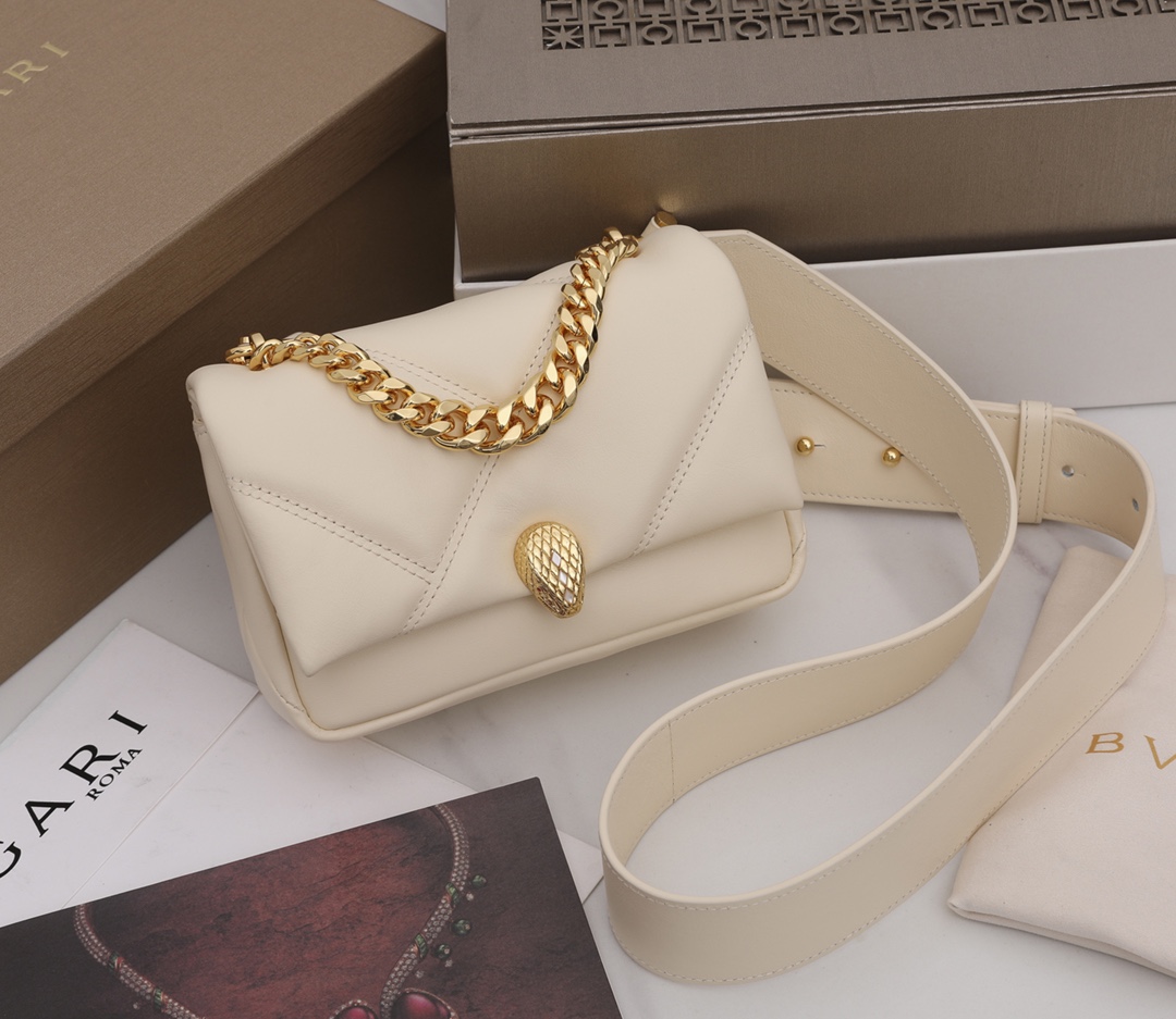 Bvlgari Serpenti Cabochon Bag-18*12*8CM