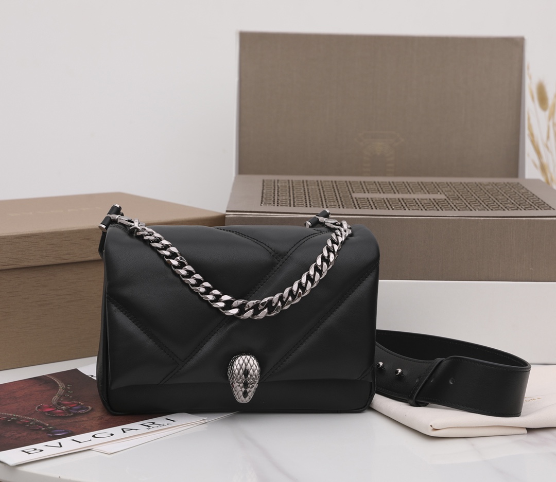 Bvlgari Serpenti Cabochon Bag-22.5 X 15 X 10 CM