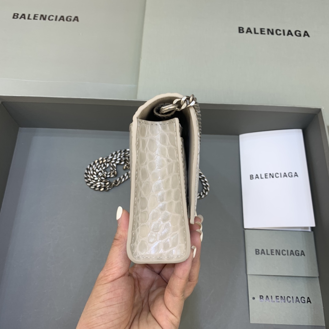 Balenciaga Hourglass Wallet On Chain-19*4*12CM
