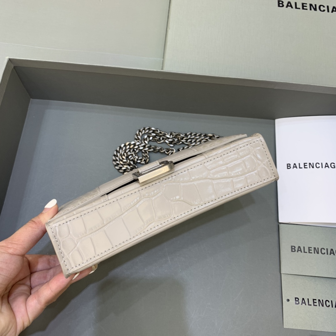 Balenciaga Hourglass Wallet On Chain-19*4*12CM