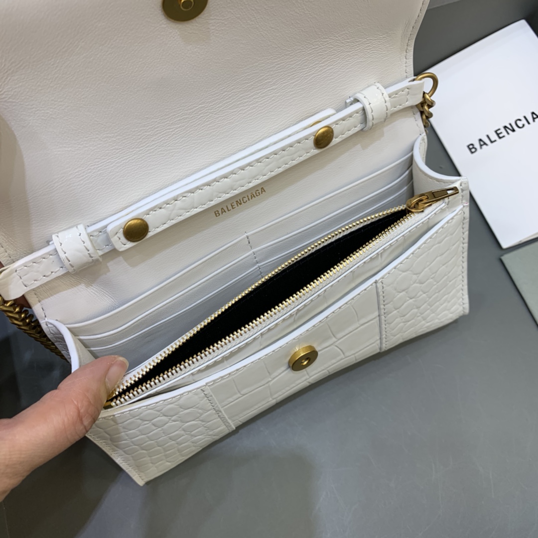 Balenciaga Hourglass Wallet On Chain-19*4*12CM