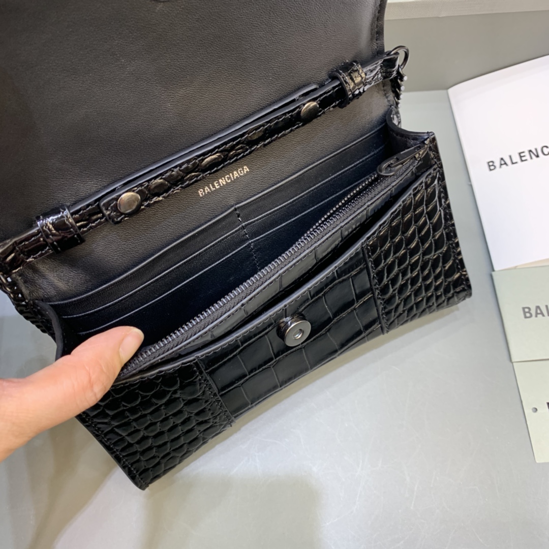 Balenciaga Hourglass Wallet On Chain-19*4*12CM