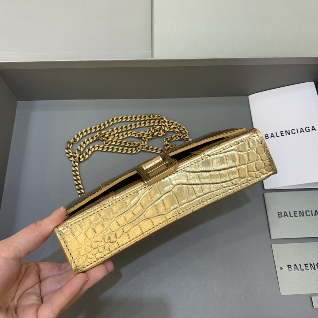 Balenciaga Hourglass Wallet On Chain-19*4*12CM