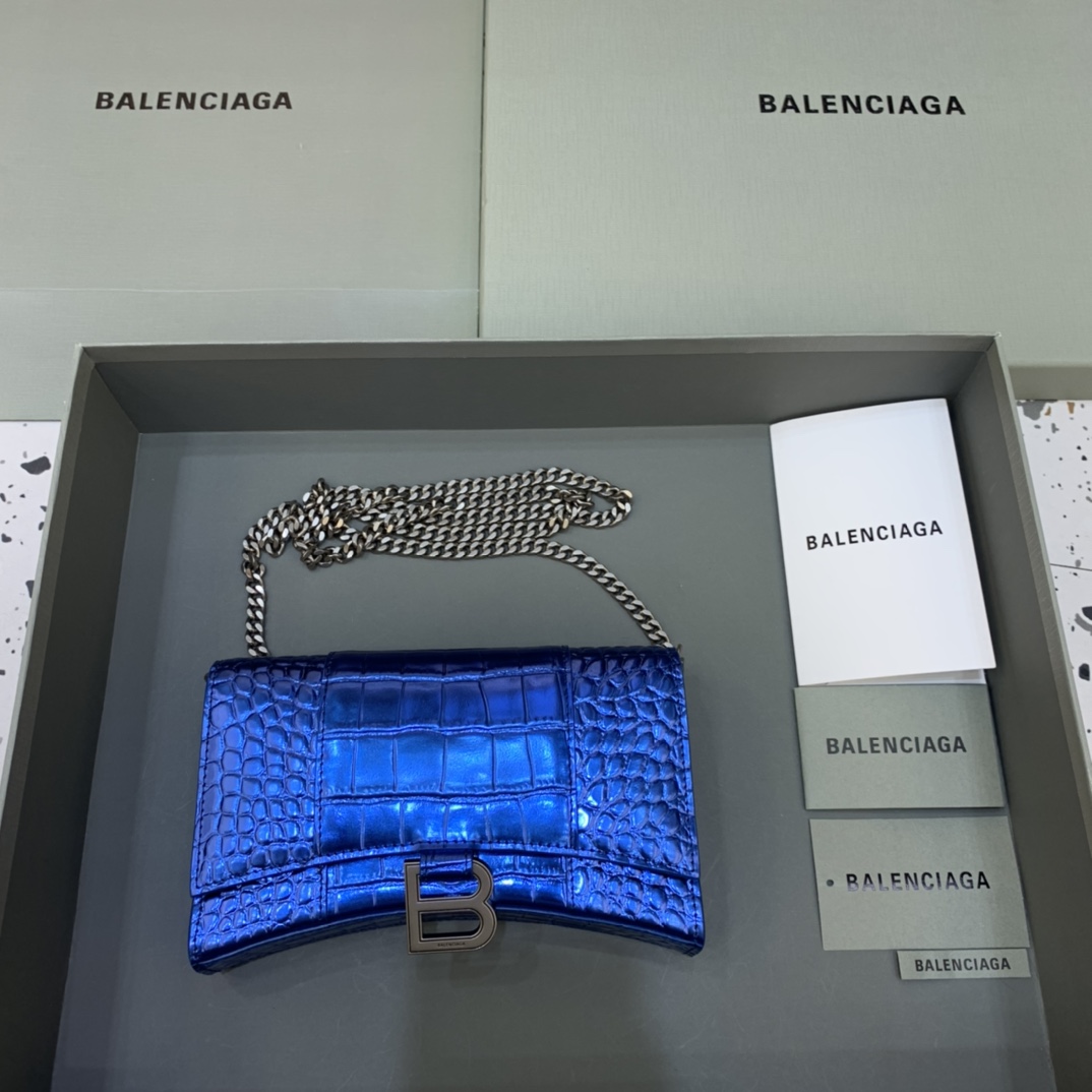 Balenciaga Hourglass Wallet On Chain-19*4*12CM