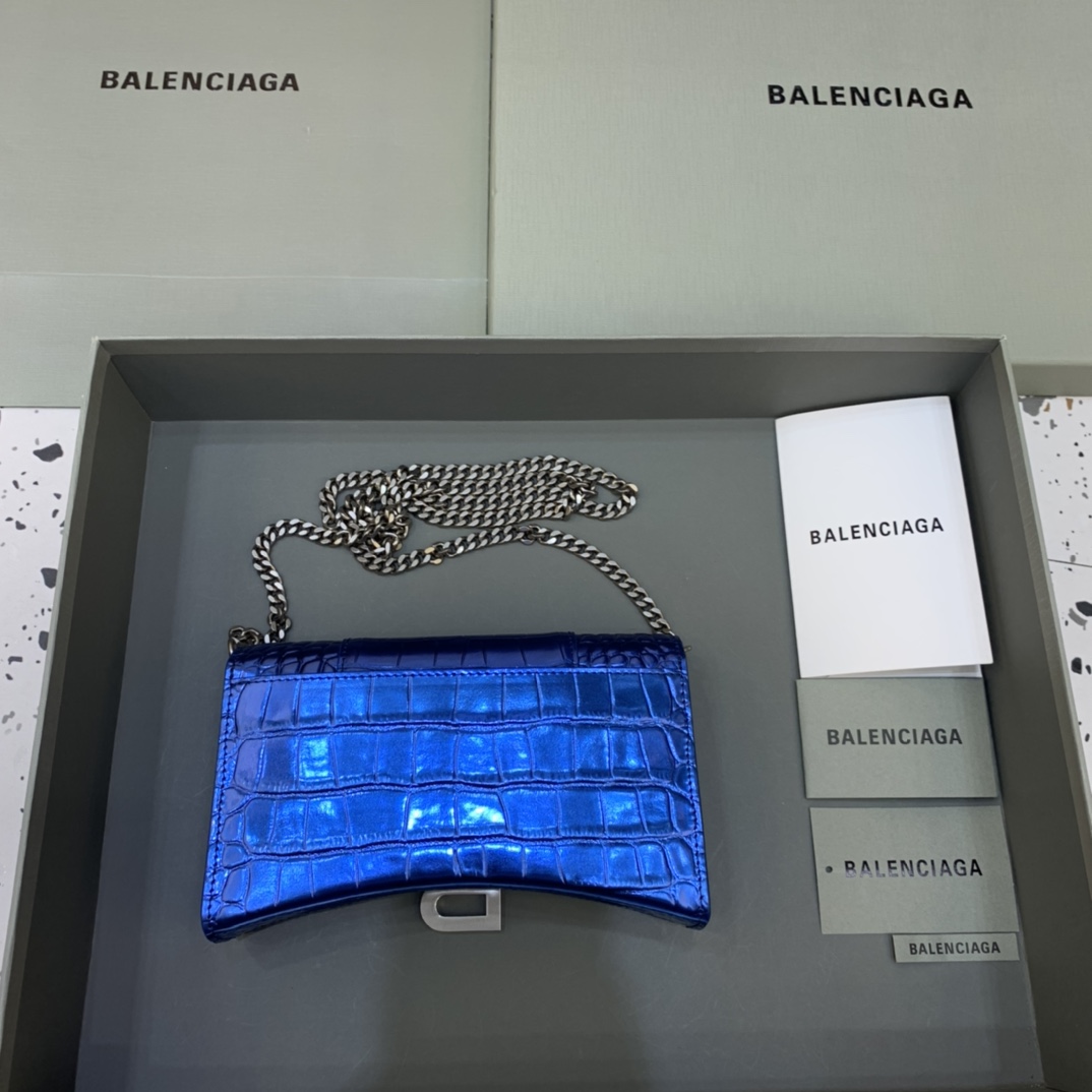 Balenciaga Hourglass Wallet On Chain-19*4*12CM