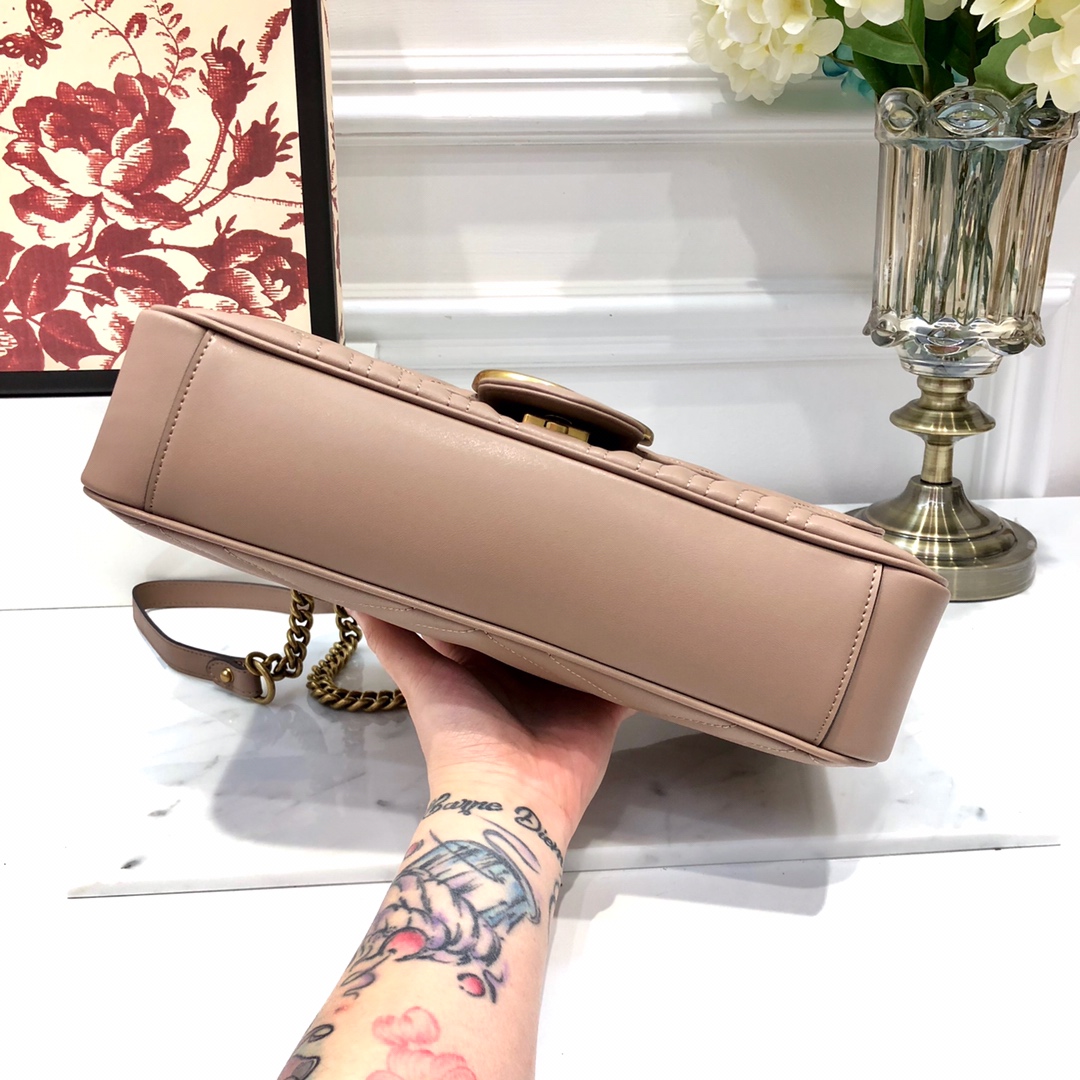 Gucci GG Marmont Chain Bag-31*19*7CM Gucci GG Marmont Chain Bag-31*19*7CM