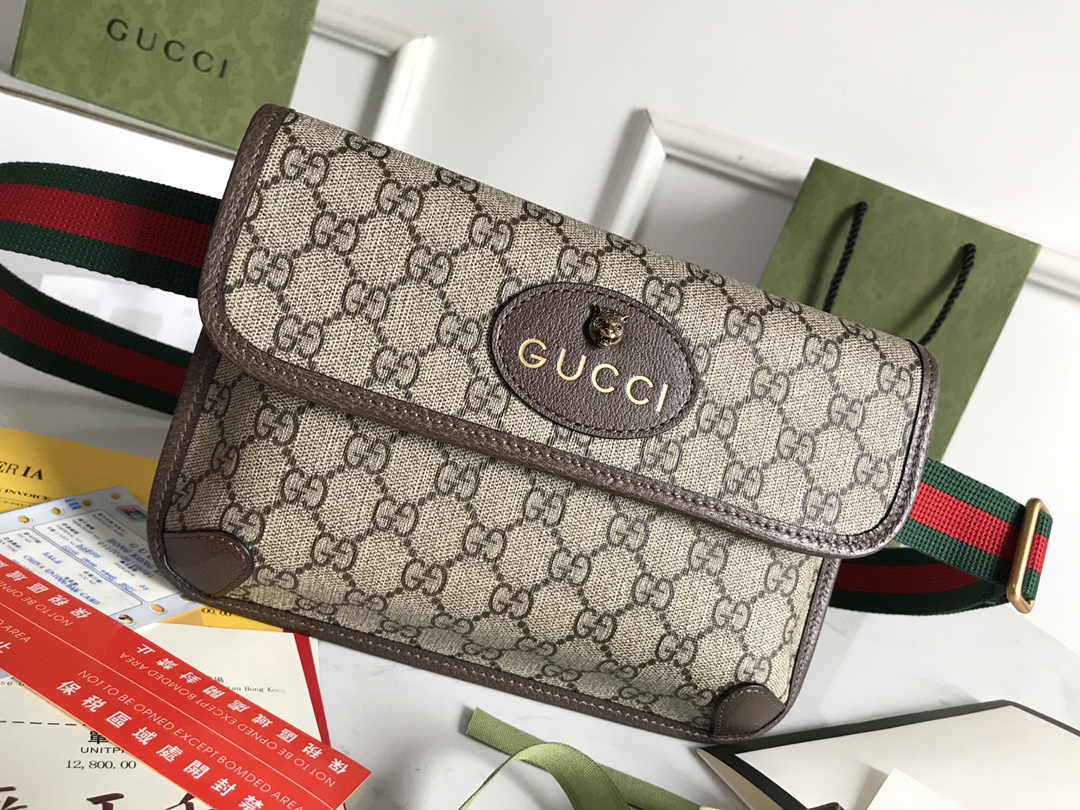 GUCCI Neo Vintage GG Supreme Belt Bag-24*16.5*4CM