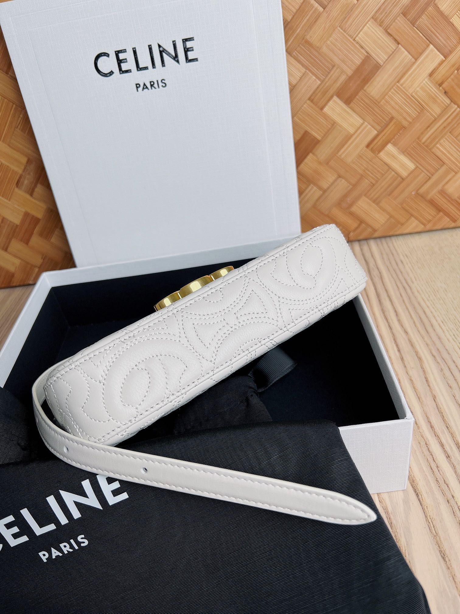 Celina Quilted LambTriomphe Bag-20 X 10 X 4CM