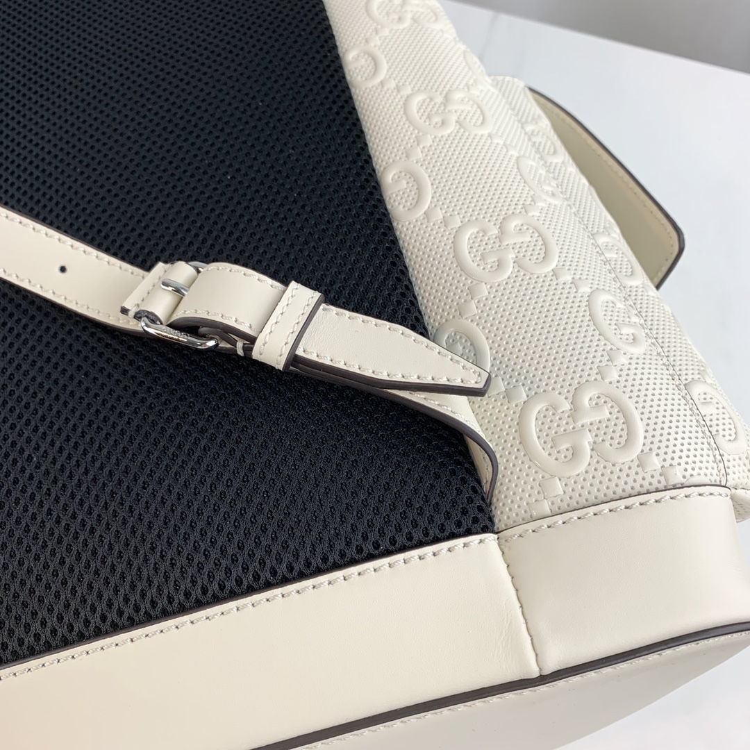 Gucci GG Embossed Backpack-34*41*12 Gucci GG Embossed Backpack-34*41*12
