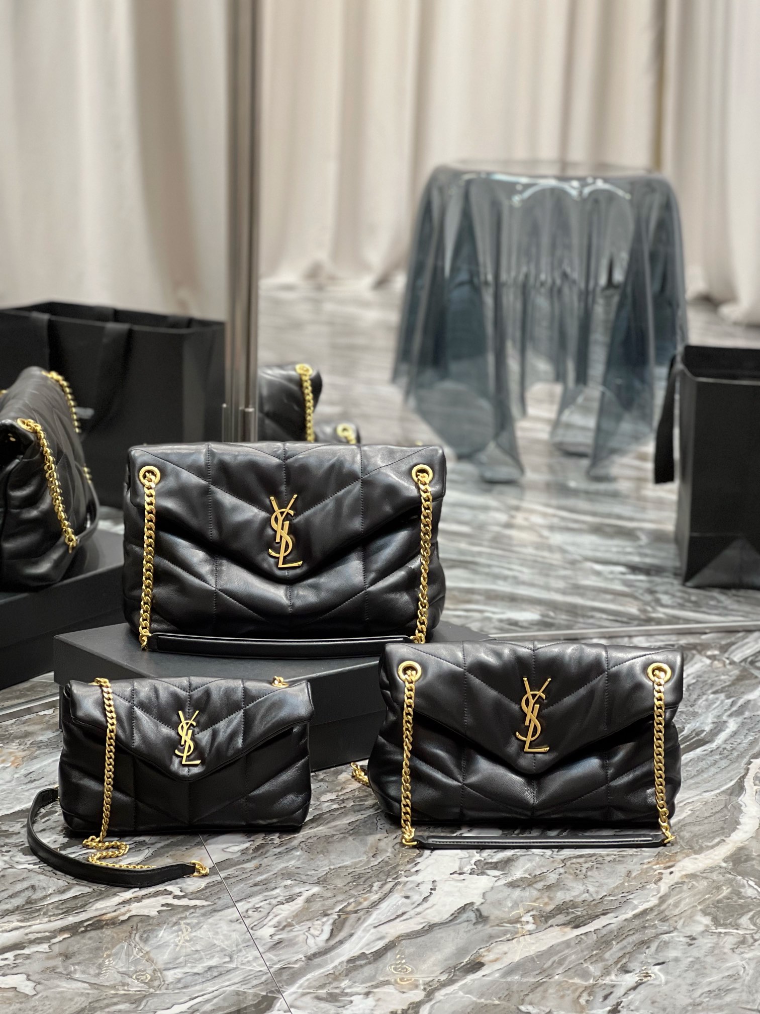YSL Loulou Puffer-Lambskin Leather