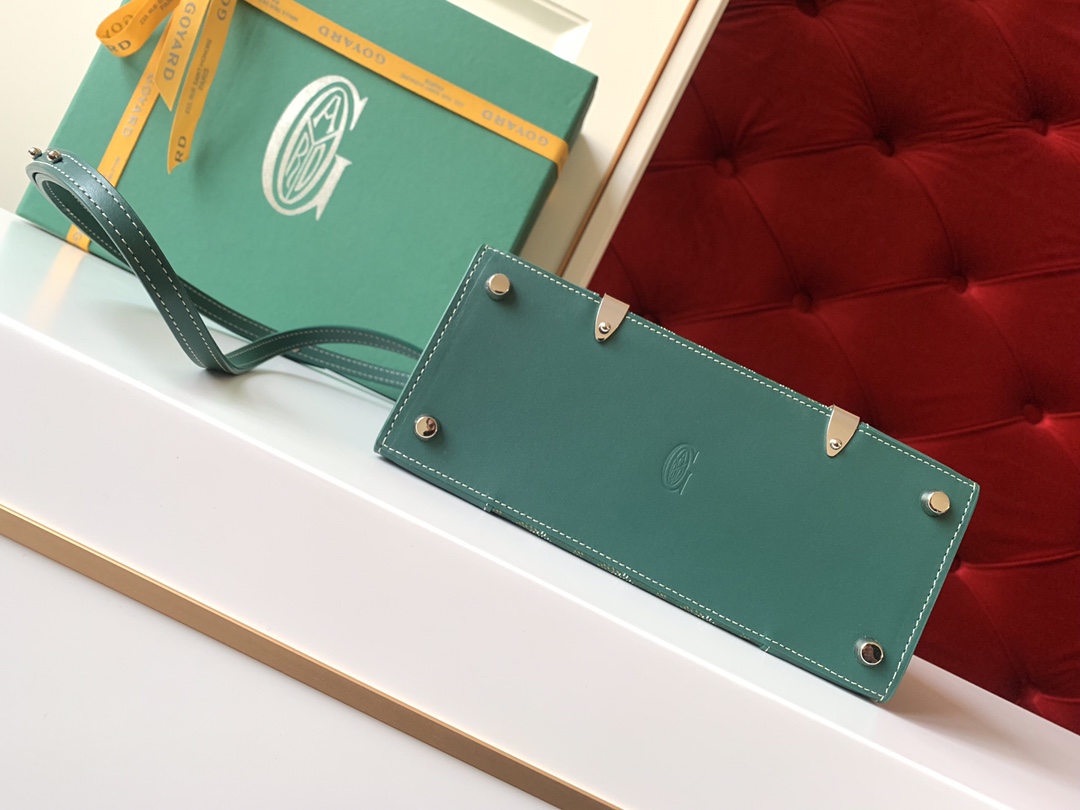 Goyard Coated Canvas and Leather Saigon Top Handle Bag-21CM