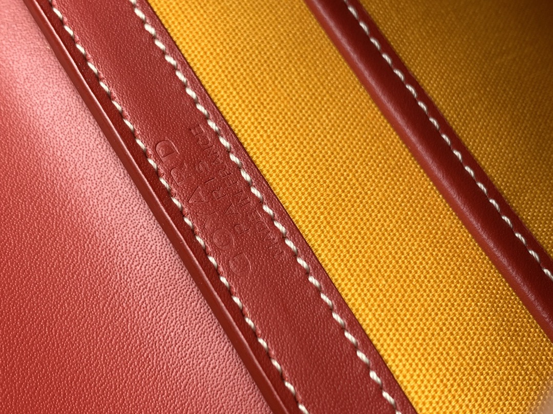 Goyard Coated Canvas and Leather Saigon Top Handle Bag-21CM Goyard Coated Canvas and Leather Saigon Top Handle Bag-21CM