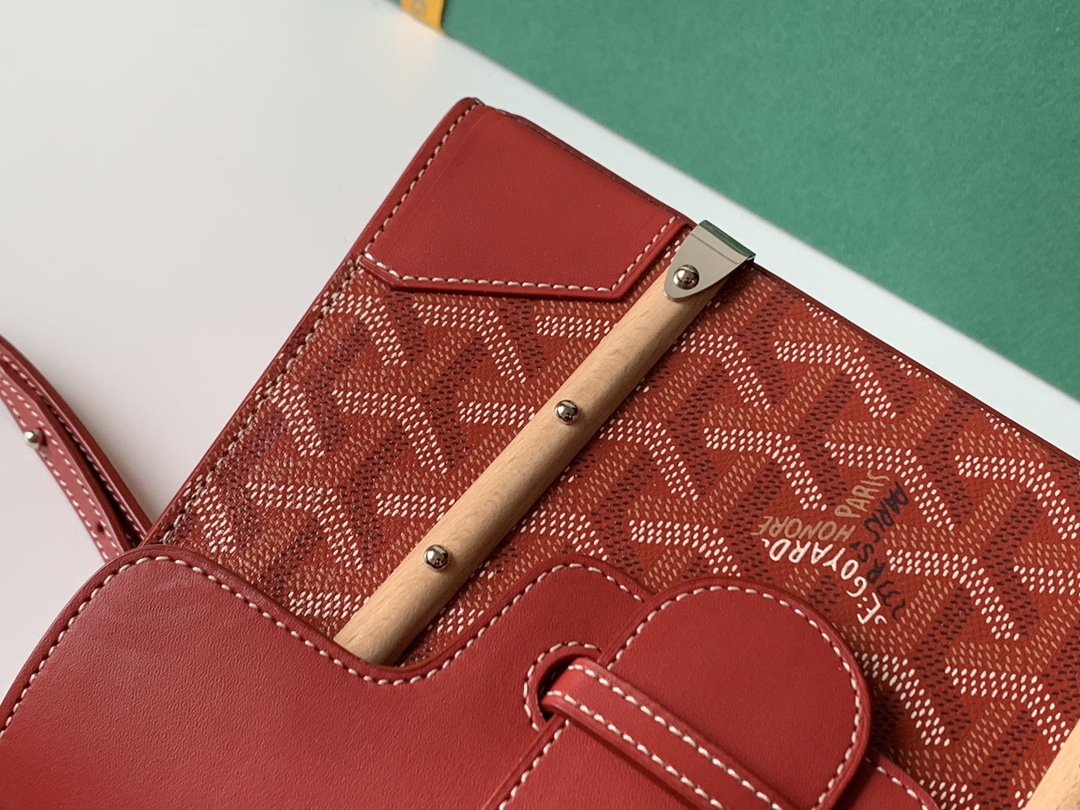 Goyard Coated Canvas and Leather Saigon Top Handle Bag-21CM Goyard Coated Canvas and Leather Saigon Top Handle Bag-21CM