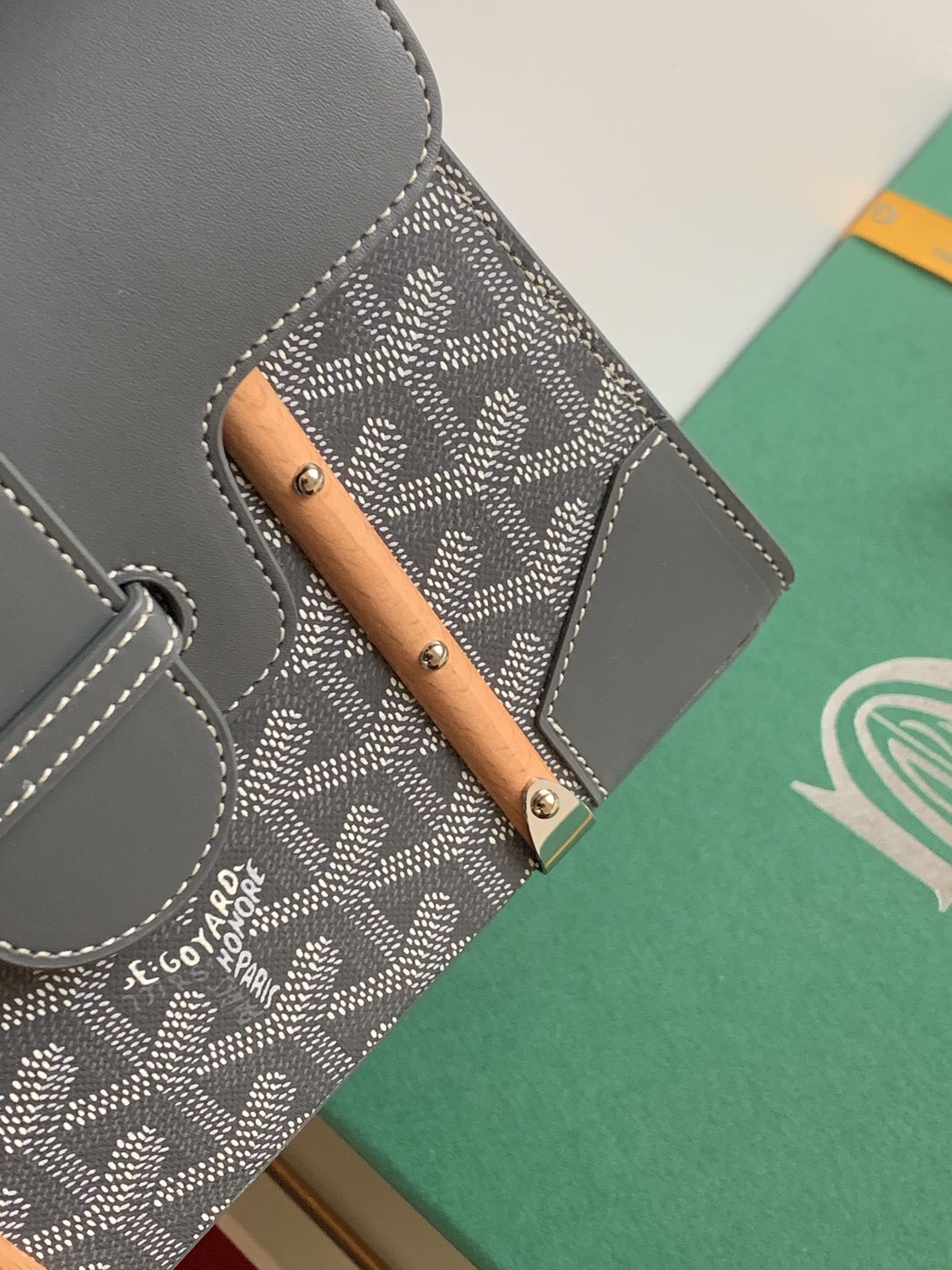 Goyard Coated Canvas and Leather Saigon Top Handle Bag-21CM