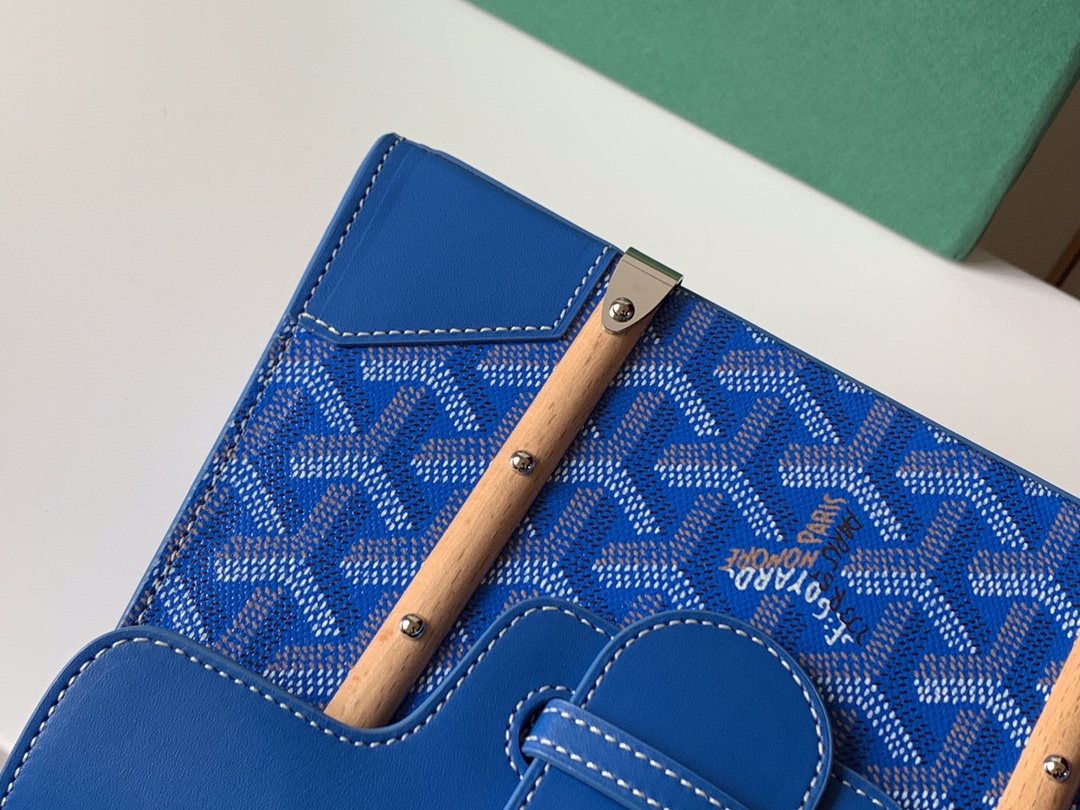 Goyard Coated Canvas and Leather Saigon Top Handle Bag-21CM