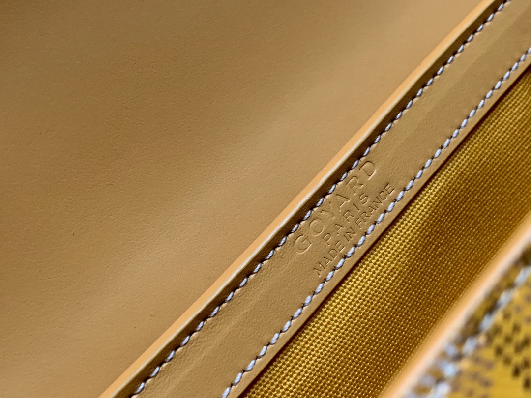 Goyard Coated Canvas and Leather Saigon Top Handle Bag-21CM