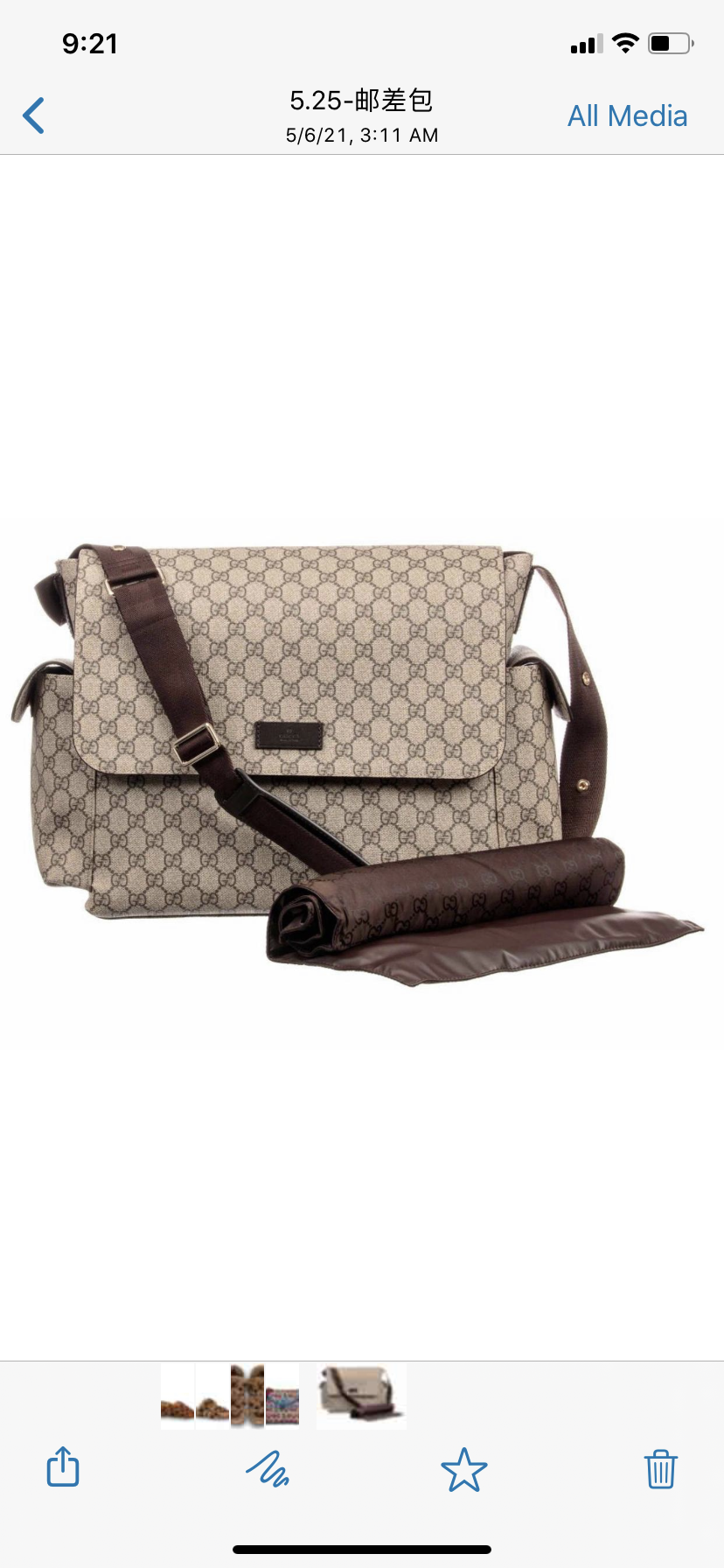 Gucci Messages Handbags-36*24*11CM