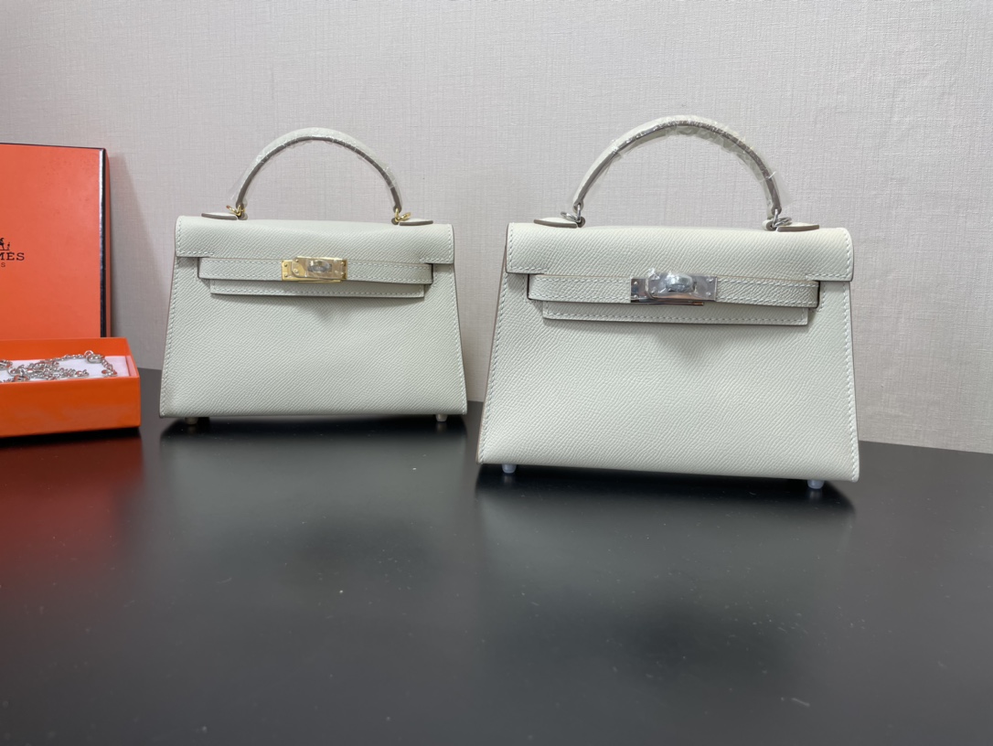 Hermes Kelly-Gold&Silver Hardware-19CM