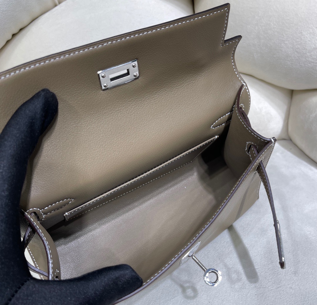 Hermes Mini Kelly Pochette-Epsom Leather-22CM
