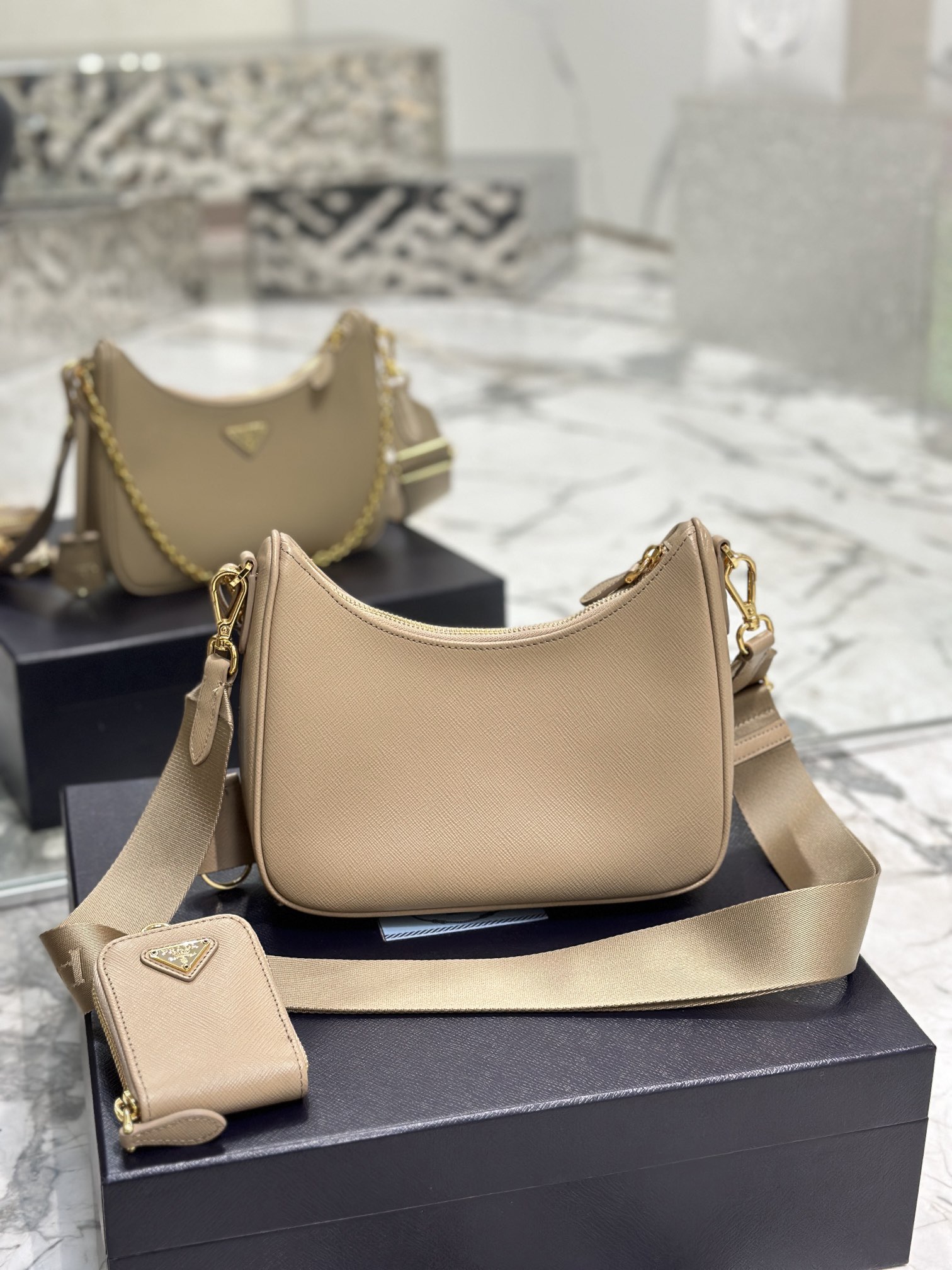 Prada Nylon Hobo Bag-BH204 -23*17*6.5CM